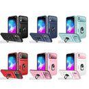 For ZTE Blade A5 2020 Card Ring Holder PC + TPU Phone Case(Blue)