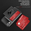 For ZTE Blade A5 2020 Card Ring Holder PC + TPU Phone Case(Blue)
