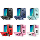For ZTE Blade L210 Card Ring Holder PC + TPU Phone Case(Black)