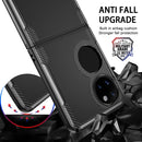 For Huawei P50 Pocket Carbon Brazed TPU Drop Protection Phone Case(Black)