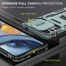 For Motorola Moto G22 Armor PC + TPU Camera Shield Phone Case(Alpine Green)