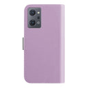 For OPPO Reno7 A Candy Color Litchi Texture Leather Phone Case(Light Purple)