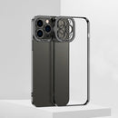 Electroplating High Transparent TPU Phone Case For iPhone 14 Max(Black)