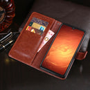 For Blackview BV9800 Pro idewei Crazy Horse Texture Horizontal Flip Leather Case with Holder & Card Slots & Wallet(Yellow)