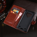 For Blackview BV9800 Pro idewei Crazy Horse Texture Horizontal Flip Leather Case with Holder & Card Slots & Wallet(White)
