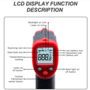 Wintact WT319A -50-400 Celsius LCD Display Infrared Thermometer, Battery Not Included