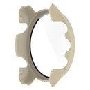 For Garmin Forerunner 255S PC Tempered Film Full Body Watch Case(Ivory White)
