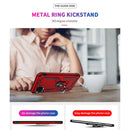 For Huawei P40 Lite Shockproof TPU + PC Protective Case with 360 Degree Rotating Holder(Red)