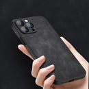 For iPhone 12 Pro Lambskin Silicone Phone Case(Coral Green)