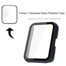For Huawei Watch Fit 2 PC+ Toughened Film Fully Enclosed Protective Watch Case(Transparent White)