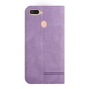 For OPPO A7 / A12 / A5s Strong Magnetic Leather Case(Purple)