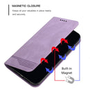 For OPPO A7 / A12 / A5s Strong Magnetic Leather Case(Purple)