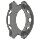 For Garmin Descent G1 Half Coverage Hollowed TPU Watch Case(Transparent Black)