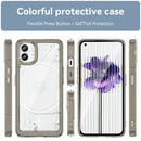 For Nothing Phone 1 Colorful Series Acrylic + TPU Phone Case(Transparent Black)
