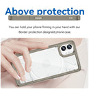For Nothing Phone 1 Colorful Series Acrylic + TPU Phone Case(Transparent Black)