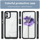 For Nothing Phone 1 Colorful Series Acrylic + TPU Phone Case(Black)