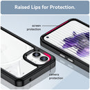 For Nothing Phone 1 Colorful Series Acrylic + TPU Phone Case(Black)