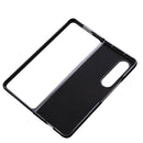 For Samsung Galaxy Z Fold4 Crocodile Texture Genuine Leather Phone Case(Blue)