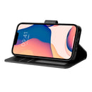 For iPhone 14 Multifunctional Horizontal Flip Leather Case with Three Card Slot (Black)