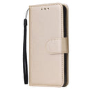 For iPhone 14 Multifunctional Horizontal Flip Leather Case with Three Card Slot (Tyrant Gold)