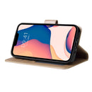 For iPhone 14 Multifunctional Horizontal Flip Leather Case with Three Card Slot (Tyrant Gold)