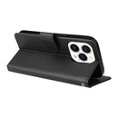 Multifunctional Horizontal Flip Leather Case with Three Card Slot For iPhone 14 Pro(Black)