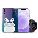 W02 3 in 1 Magnetic Wireless Charger(White)
