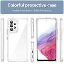 For Samsung Galaxy A53 Colorful Series Acrylic + TPU Phone Case(Transparent)