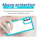 For Samsung Galaxy A13 5G Colorful Series Acrylic + TPU Phone Case(Transparent Blue)