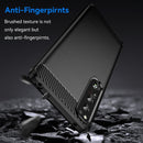 For Sony Xperia 1 IV Brushed Texture Carbon Fiber TPU Phone Case(Black)