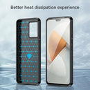 For vivo V23 5G Brushed Texture Carbon Fiber TPU Phone Case(Black)