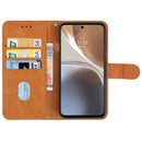For Motorola Moto G32 Leather Phone Case(Brown)