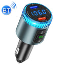 BC77 QC3.0 Fast Charging Car Bluetooth Hands-free MP3 Player FM Transmitter(Navy Blue)