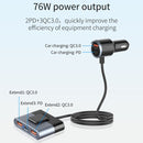 SC03 76W Output PD / QC3.0 Fast Charge Extended Car Charger