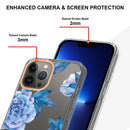 For iPhone 14 Pro Max Flowers and Plants Series IMD TPU Phone Case (Orchid Peony)