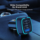 C26 105W Max Dual Type-C + USB Ports Car Charger(Black)