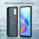 For OPPO A36 Brushed Texture Carbon Fiber TPU Phone Case(Black)