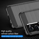 For OPPO A36 Brushed Texture Carbon Fiber TPU Phone Case(Black)