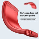 For OPPO Reno7 5G Brushed Texture Carbon Fiber TPU Phone Case(Red)