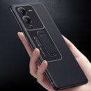 For vivo S15 Pro Frosted Holder Phone Case(Matte White)