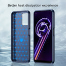 For Realme 9 Pro Brushed Texture Carbon Fiber TPU Phone Case(Blue)