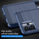For Realme 9 Pro Brushed Texture Carbon Fiber TPU Phone Case(Blue)
