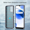 For Realme C35 Brushed Texture Carbon Fiber TPU Phone Case(Grey)