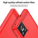 For Realme GT Neo3 Brushed Texture Carbon Fiber TPU Phone Case(Red)