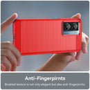 For Realme Q5i Brushed Texture Carbon Fiber TPU Phone Case(Red)