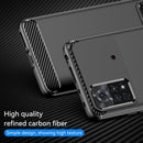 For Xiaomi Poco X4 Pro 5G Brushed Texture Carbon Fiber TPU Phone Case(Black)