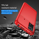 For Xiaomi Poco X4 Pro 5G Brushed Texture Carbon Fiber TPU Phone Case(Red)