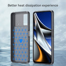 For Xiaomi Poco X4 Pro 5G Brushed Texture Carbon Fiber TPU Phone Case(Grey)