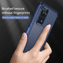 For Xiaomi Poco M4 Pro Brushed Texture Carbon Fiber TPU Phone Case(Blue)