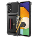 For Samsung Galaxy A73 5G ZM06 Card Bag TPU + Leather Phone Case(Black)